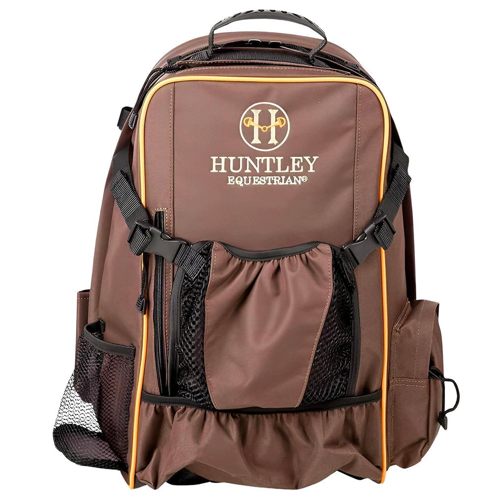 Huntley Equestrian Deluxe Backpack front view for quick barn-to-show access.