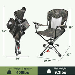 HUNTPAL swivel chair rotary locking demonstrates stable tracking in the blind