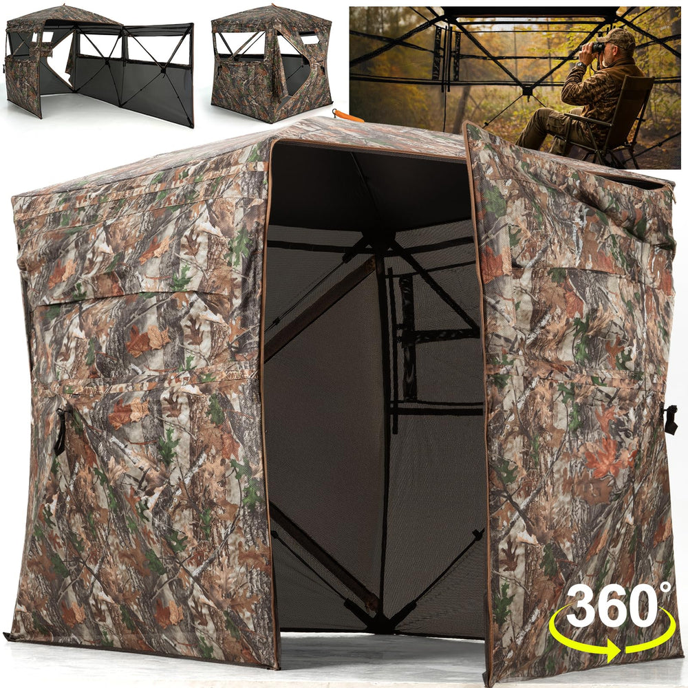 HUNTSEN 360° see-through blind offers full situational awareness.
