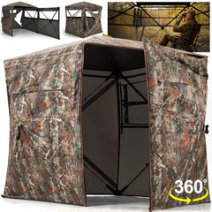HUNTSEN 360° see-through blind offers full situational awareness.