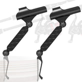 Huntury bucket rod holder clip-on secures your rod on ice fishing buckets during long sessions.