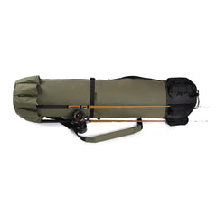 Holds 5 rods and reels externally on Huntvp bag