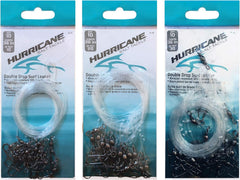 Hurricane Surf Fishing Leader Bundle 10lb double drop, versatile for shore setups.