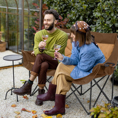 Huskfirm double camping chair folded compact for easy transport