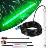 HUSUKU FS0-2 underwater fishing light, 16-inch, 200W, 20,000 lumens, green