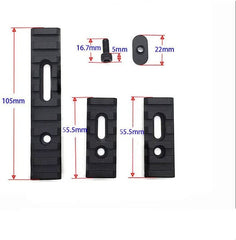 HWZ slotted section demonstrates easy installation on a handguard.