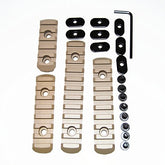 HWZ Tactical polymer section kit L2 in tan for MOE handguards enhances modular fit and quick accessory placement