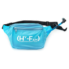 HY-FAN Hydration Waist Pack in sky blue for hands-free on-the-go hydration