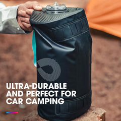 HydraPak Expedition wide-mouth cap enables easy filling and pouring.