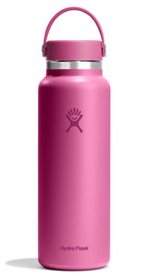 Hydro Flask 40 oz wide-mouth bottle with handle for easy on-the-go hydration.
