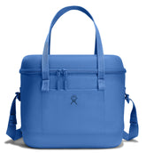 Hydro Flask Cooler Bag 20L Cascade Blue side view shows spacious storage for a day trip