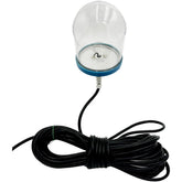 Hydro Glow Sea Floor Light shows blue LED glow for underwater visibility during night fishing.
