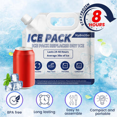 Hydro2Go ice pack with a convenient handle for easy transport