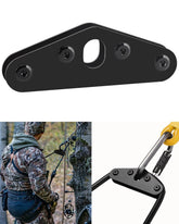 HYG CO Hunting Saddle Hip Pinch Eliminator front view showing pressure relief during long hangs