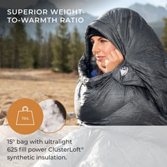 Hyke & Byke Katahdin water-repellent DWR nylon liner protects belongings and stays dry.