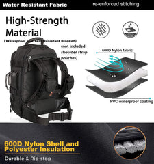HYKING removable waist belt enhances comfort during trekking and load balancing.