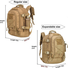 HYKING expandable 64L capacity demonstrates extra room for gear and clothes