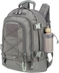 HYKING expandable backpack with open compartments for easy travel organization.