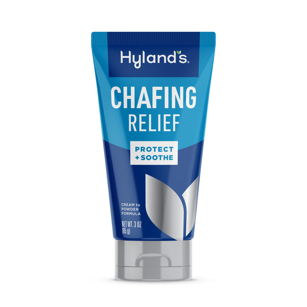 Hyland's Chafing Relief Cream jar for easy application and everyday protection