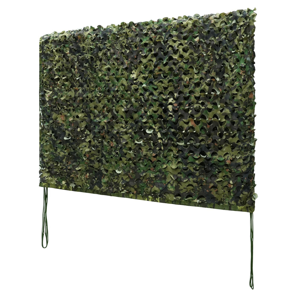 HYOUT camo netting woodland camouflage close-up shows durable polyester texture for concealment