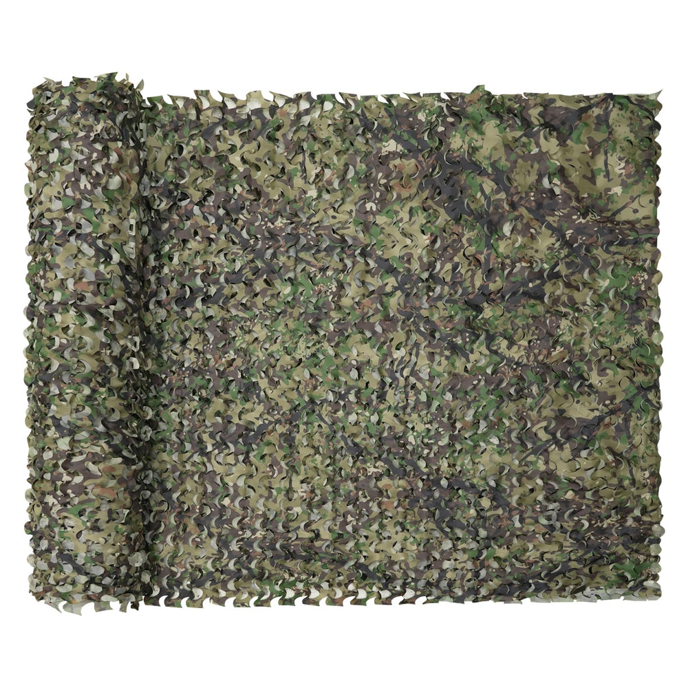 HYOUT camo netting woodland-pattern cover blends with surroundings for camping and hunting.