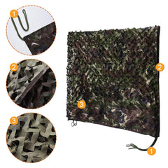 HYOUT camouflage netting lightweight design highlights easy carrying and quick setup for camping.