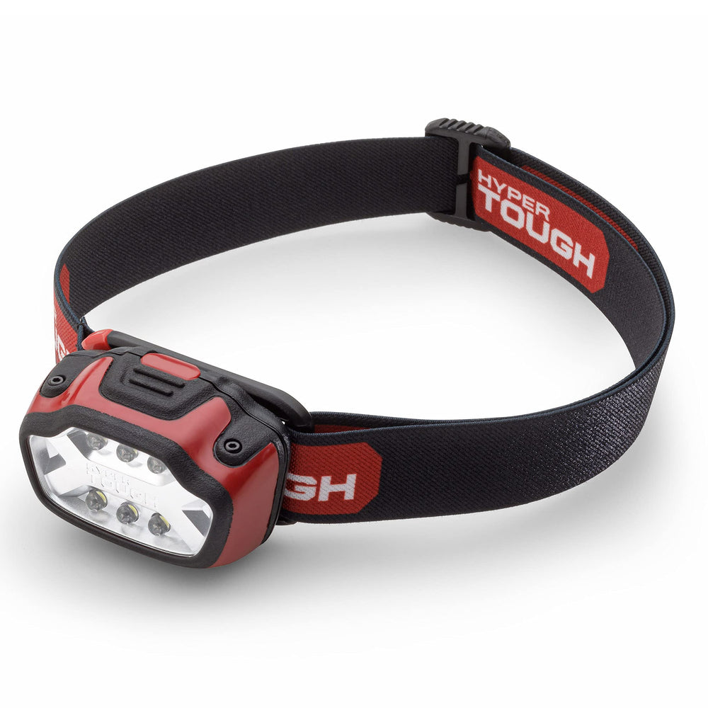 Hyper Tough headlamp high mode delivers 150 lumens for detailed garage work