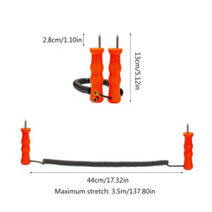 HYROOY ergonomic handle provides secure grip during cold-weather use