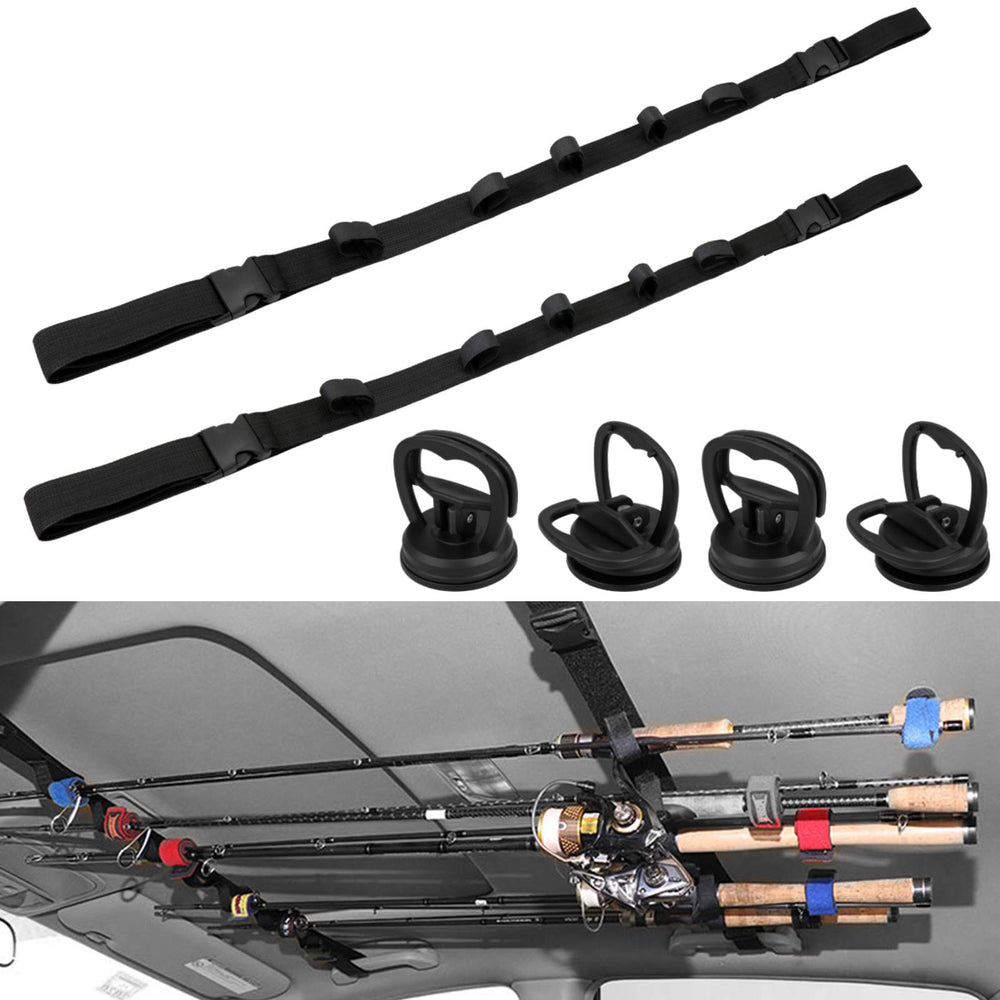 Hysagtek 6-piece kit contents: 2 straps and 4 suction cups