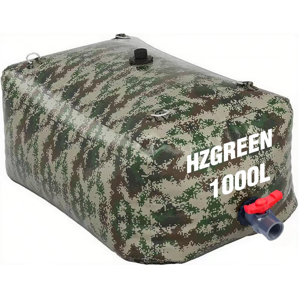 HZGREEN water bladder 1000L folded for compact storage and easy transport.