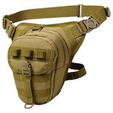 HZZSBU drop leg bag side view showing easy-access storage on outdoor adventures.
