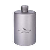 iBasingo 200ml titanium pocket flagon ultralight for hiking and camping