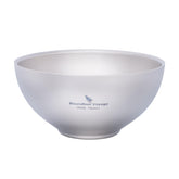 iBasingo 260ml titanium double-wall bowl front view for easy camping transport