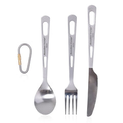 iBasingo titanium spoon, ultralight for camping meals.