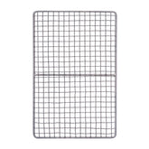 iBasingo mini outdoor titanium grill mesh top view for easy camp cooking