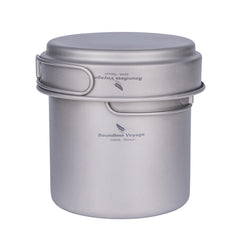 iBasingo titanium 1080ml pot for versatile camping meals and compact packing