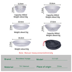Ibasingo ultralight dinnerware in titanium highlights durability and easy packing.
