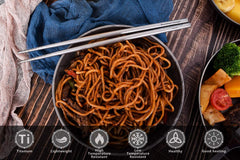 iBasingo titanium chopsticks 230mm length for comfortable dining anywhere
