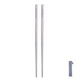 iBasingo titanium chopsticks anti-slip grip for secure noodles on the go