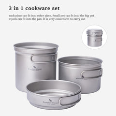 iBasingo titanium 1080ml pot ideal for soups and noodles.