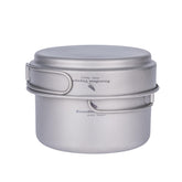 iBasingo titanium cookware overview showing compact, stackable design for backpacking.