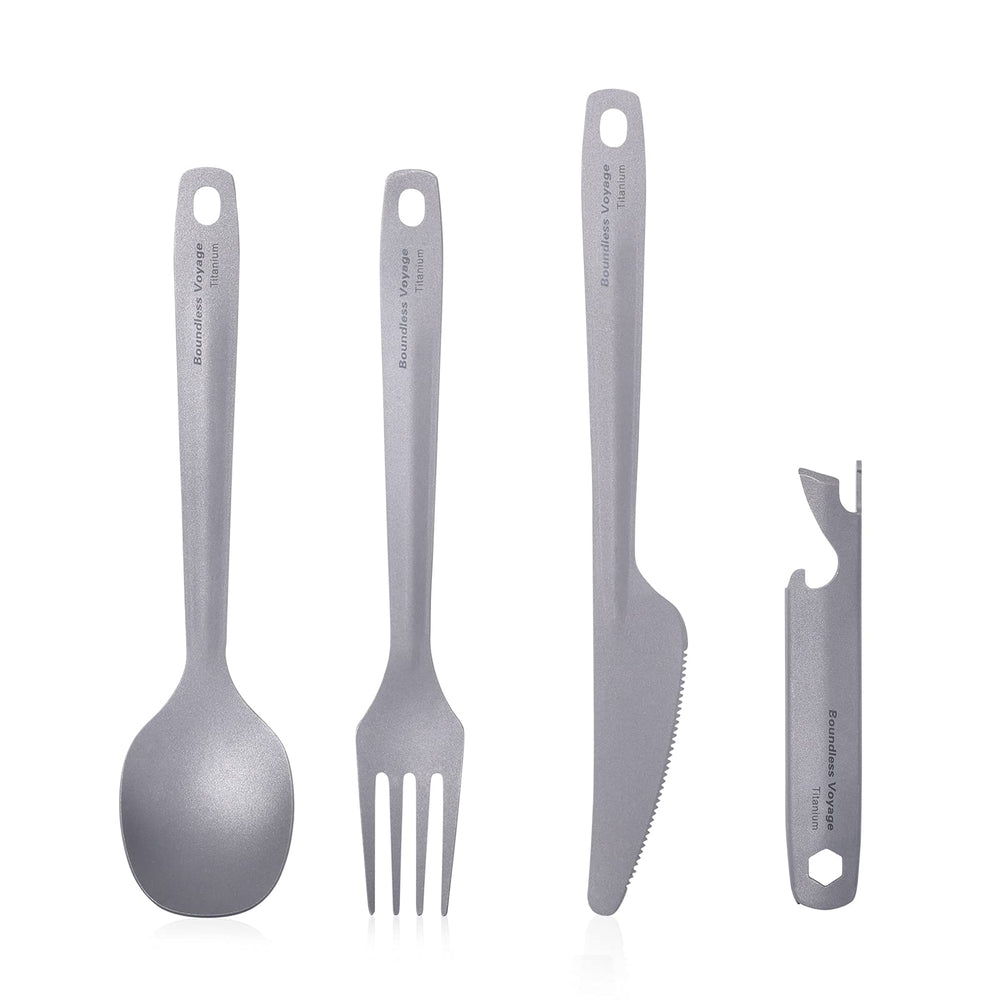 iBasingo titanium knife in compact form for easy camping meals