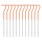 iBasingo titanium peg orange 15cm provides strong hold for tents