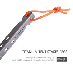 iBasingo tent stakes 165mm with non-slip hook securing guylines