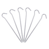 iBasingo titanium peg 20cm top view shows durable, rust-free stake for tents