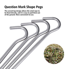 iBasingo titanium peg with reflective pull cord improves removal visibility
