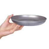 iBasingo titanium plate 185mm shows a compact outdoor dining option for camping.