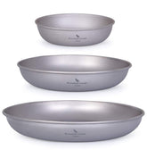 iBasingo titanium small pan for camping meals, ultra-light and easy to pack