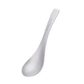 iBasingo titanium spoon with big bowl, ideal for camping soups and stews