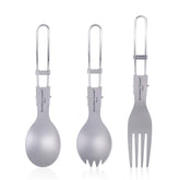 iBasingo titanium spork ultralight perfect for camping meals on the go